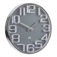 Dizajnové nástenné hodiny Future Time FT7010GY Numbers 30cm Dizajnové nástenné hodiny Future Time FT7010GY Numbers 30cm